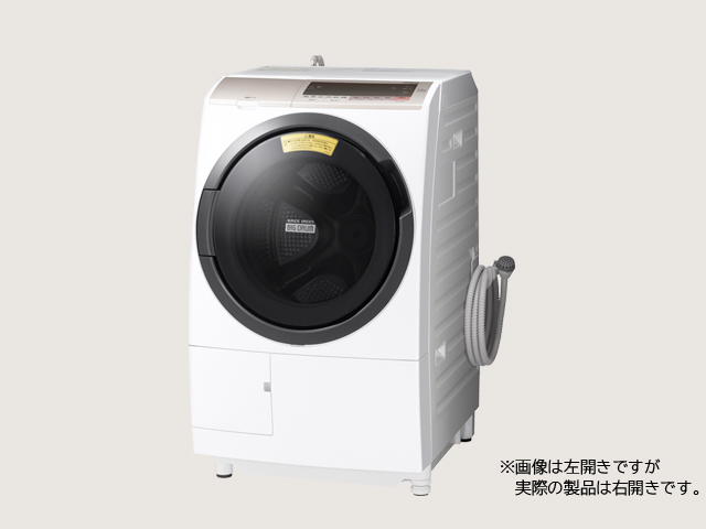 サイズHITACHI ドラム式洗濯機 BD-SV110CR(右開き)