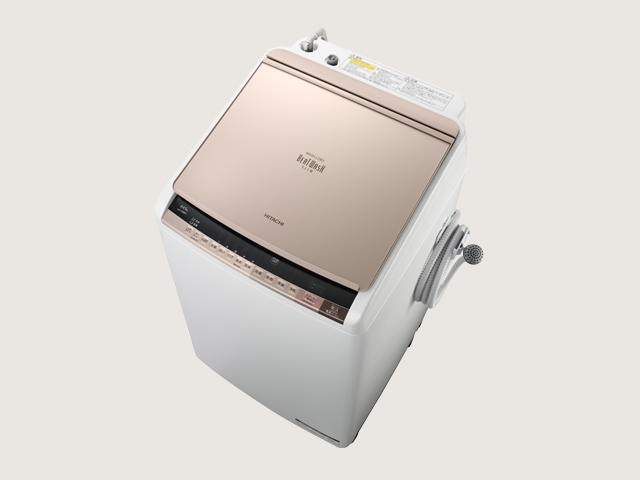HITACHI タテ型洗濯乾燥機（BW-D8WV）ビートウォッシュ - 洗濯機