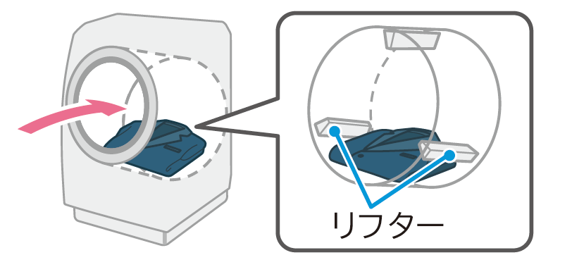 洗濯物の入れかた