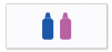 液体洗剤・柔軟剤自動投入アイコンがカラーで表示される