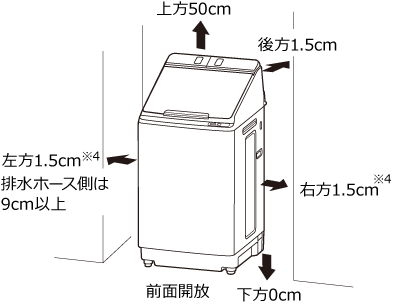 タテ型洗濯乾燥機