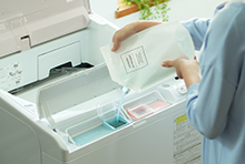 特長：液体洗剤・柔軟剤 自動投入 ： 洗濯乾燥機 ビートウォッシュ BW