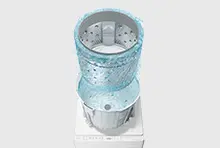特長：自動おそうじ ： 全自動洗濯機 ビートウォッシュ BW-V80P