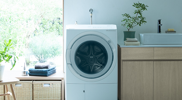 洗濯に不慣れでもボタンを押すだけ。