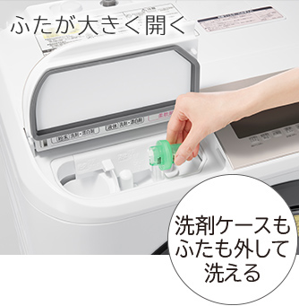 特長：使いやすい ： 洗濯乾燥機 BD-NV120C ： 洗濯機・衣類乾燥機