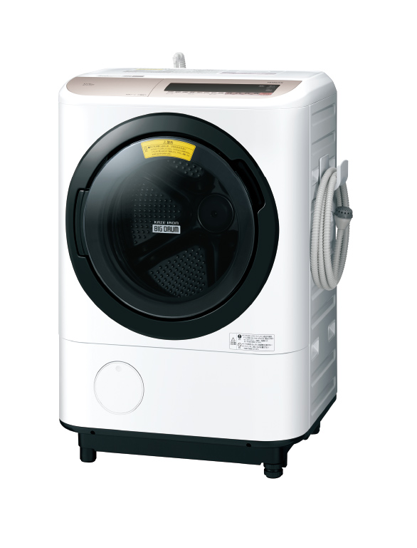 消毒済 日立 ドラム式洗濯機 BD-NV120CR 右開き 保証付 送料無-