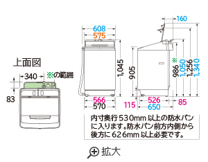 仕様：全自動洗濯機 ビートウォッシュ BW-X100J ： 洗濯機・衣類乾燥機