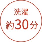 洗濯約30分