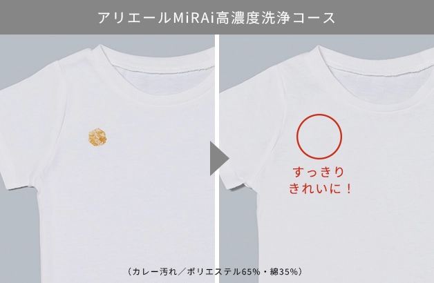 アリエールMiRAi高濃度洗浄コース