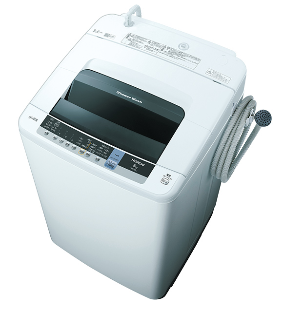 HITACHI 日立 全自動洗濯機 白い約束 7kg NW-Z78 2015年製 - 生活家電