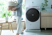 特長：自動おそうじ ： 洗濯乾燥機 ビッグドラム BD-SX110G ： 洗濯機